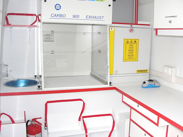 Laboratorio mobile per analisi ambientali